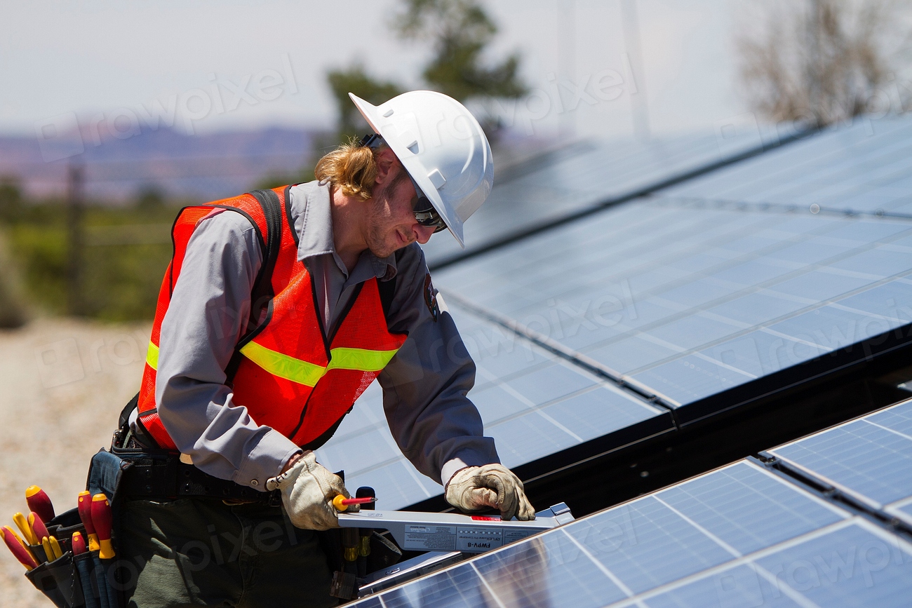 Solar array at Natural BridgesStaff